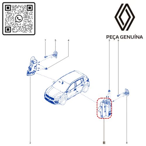 RN 35799R 805035799R FECHADURA PORTA DIANT. ESQ. KARDIAN 3